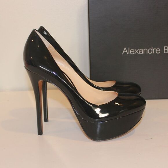 NEW Alexandre Birman Black Scarpin Meia Pata Eclipse Platform Shoes - Picture 3 of 9